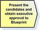 Secondary Step - Present the candidates and obtain executive approval to Blueprint